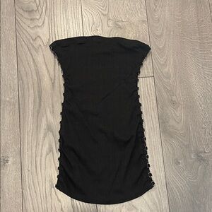 Chic Black Strapless Dress